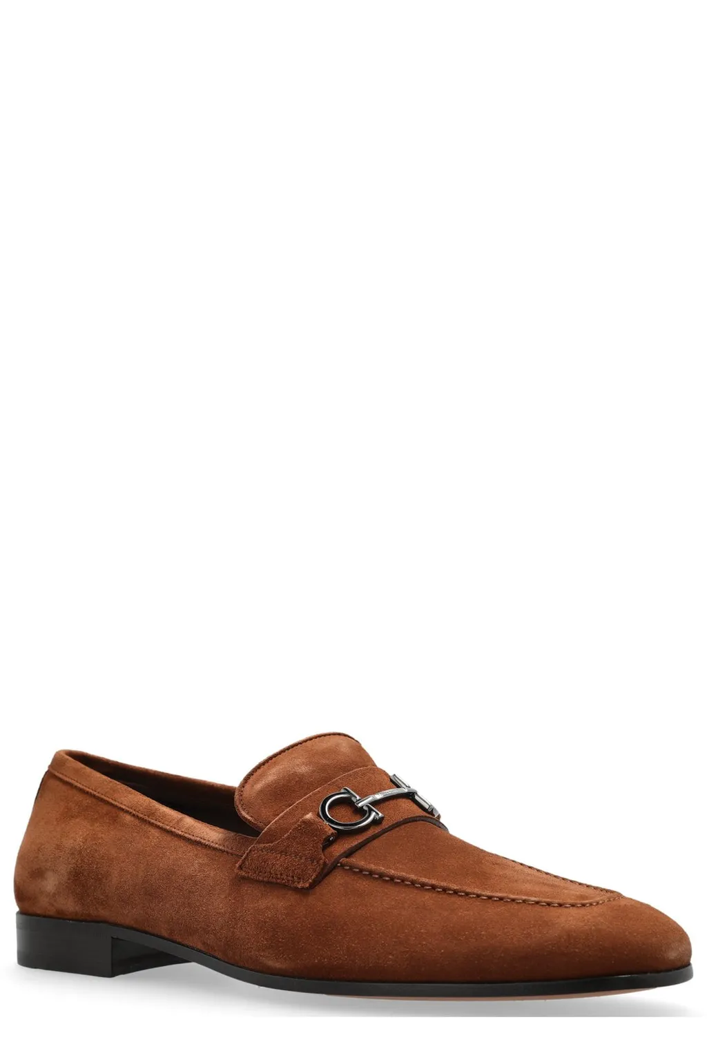 Ferragamo Gancini Buckle Slip-On Loafers
