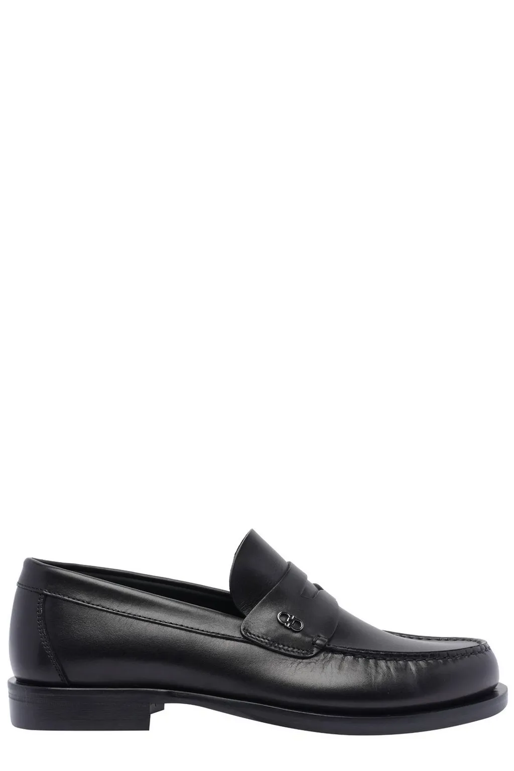 Ferragamo Gancini Ornament Penny Loafers