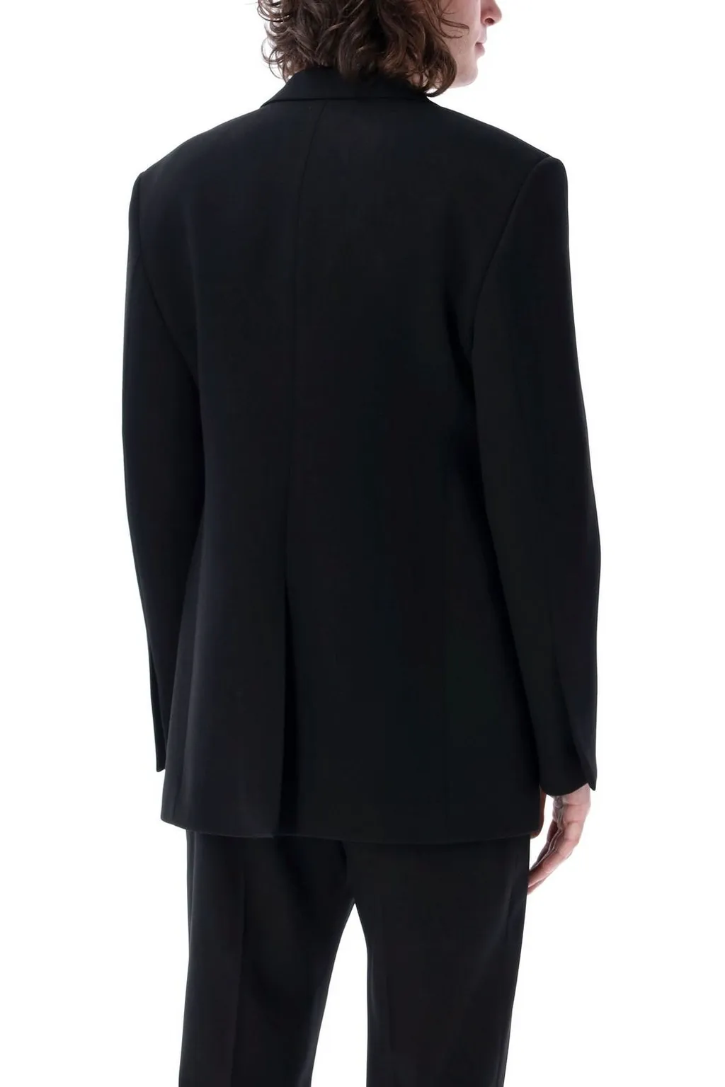 Ferragamo Single-Breasted Tuxedo Tailored Blazer