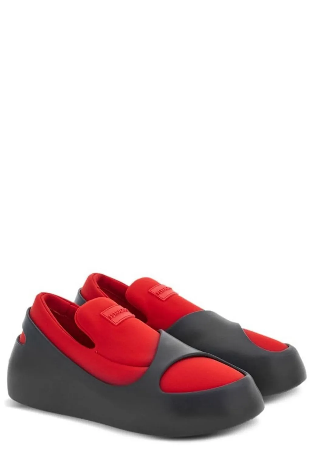 Ferragamo Round-Toe Slip-On Loafers