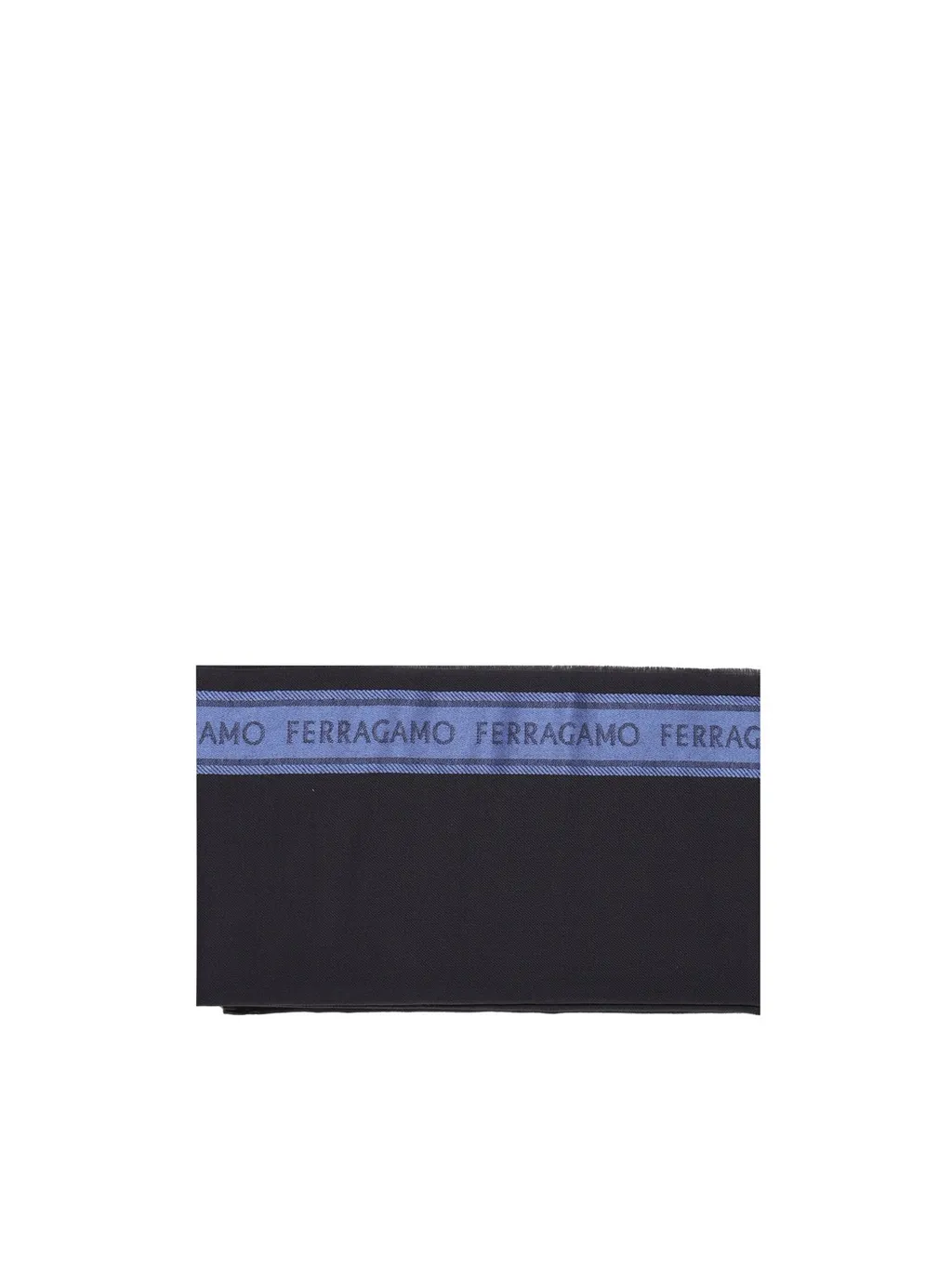 Ferragamo Logo-Trim Fringed Scarf