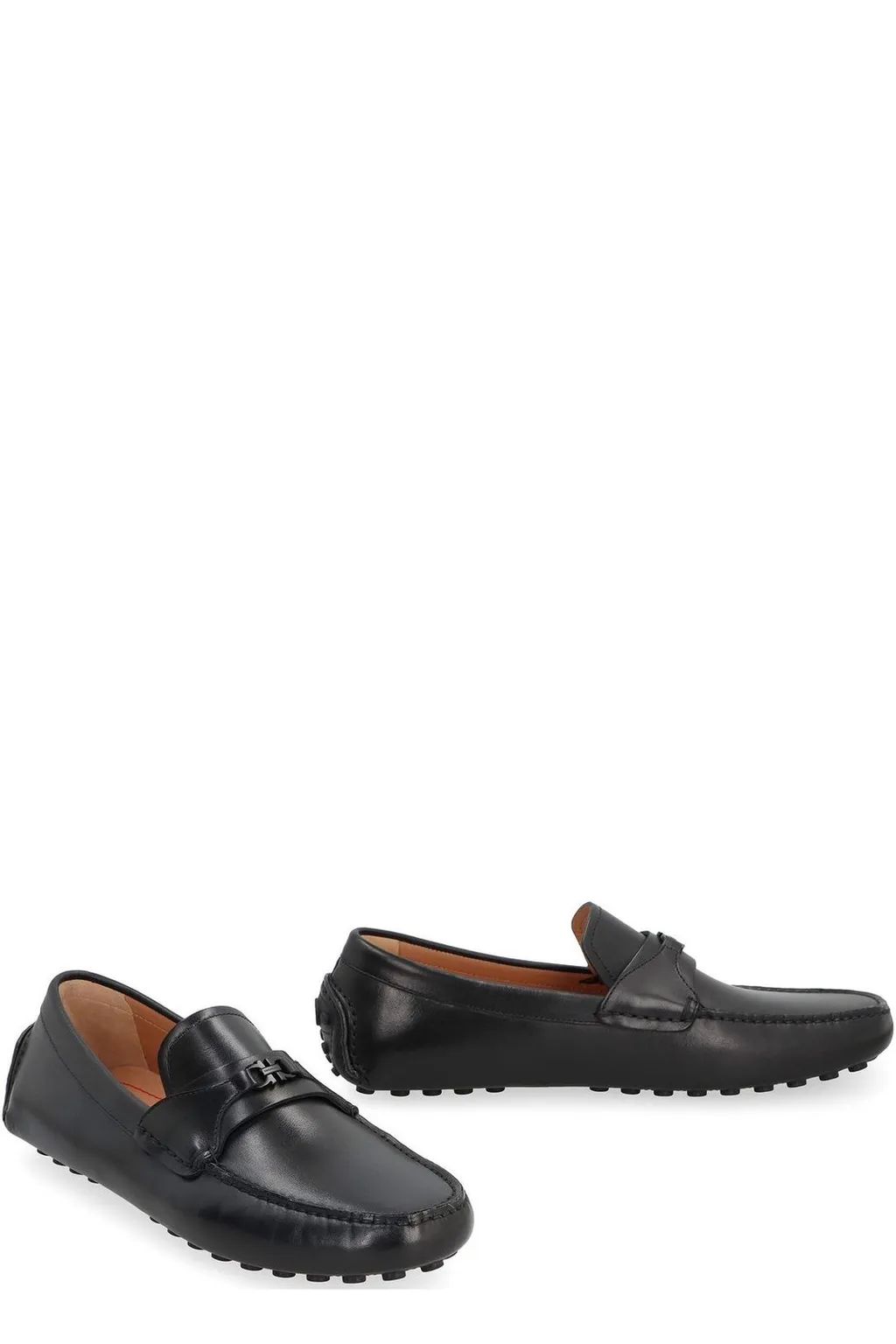 Ferragamo Gancini-Buckle Slip-On Loafers