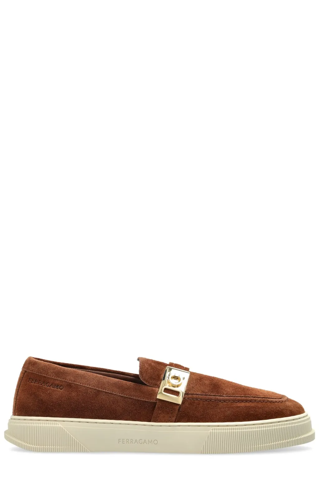 Ferragamo Round-Toe Slip-On Loafers