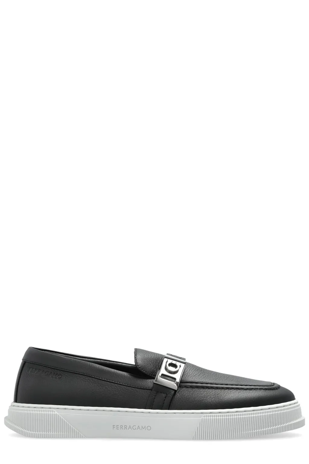 Ferragamo Round-Toe Slip-On Loafers