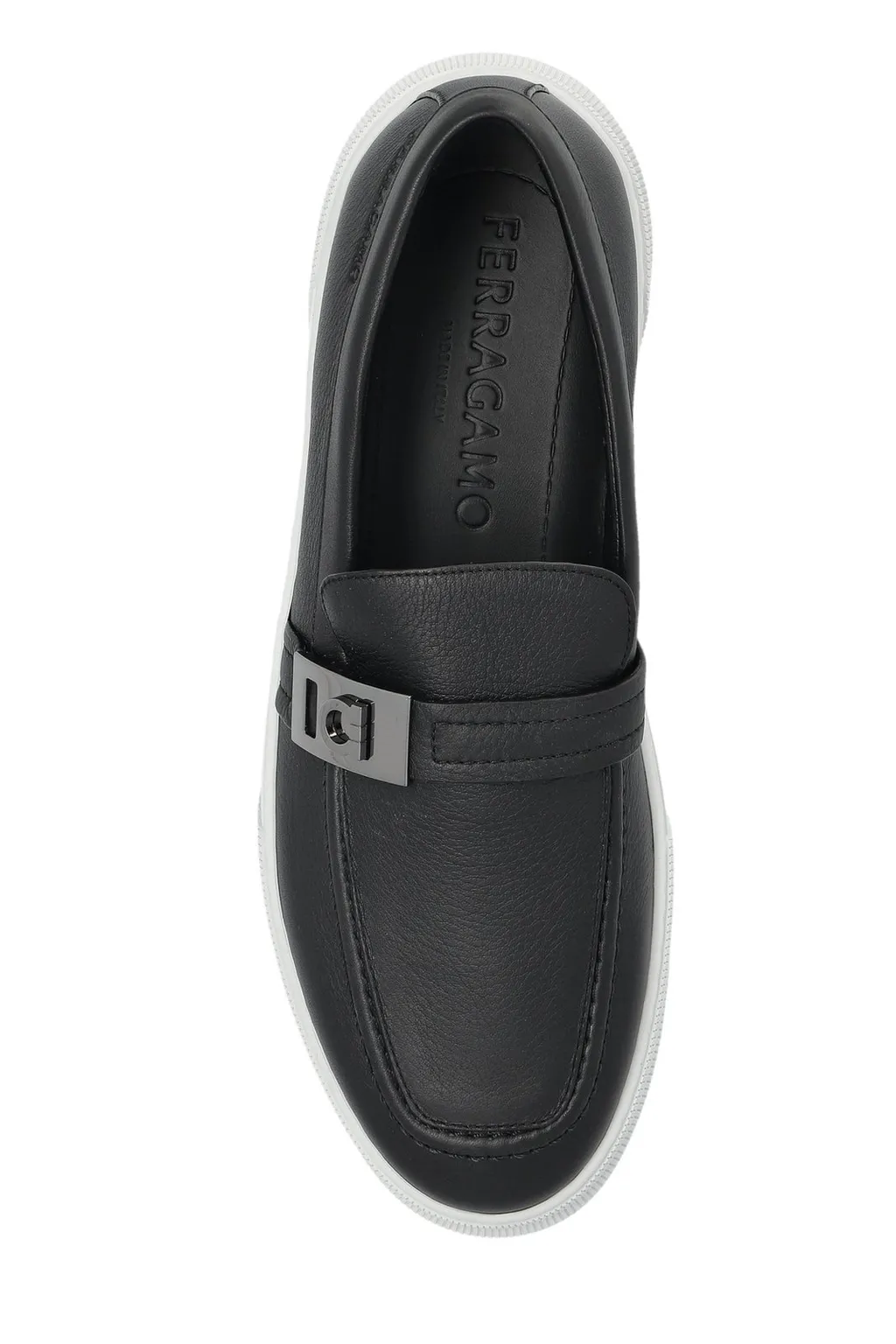 Ferragamo Round-Toe Slip-On Loafers