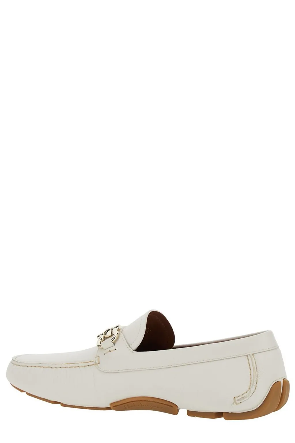 Ferragamo Gancini Plaque Slip-On Loafers