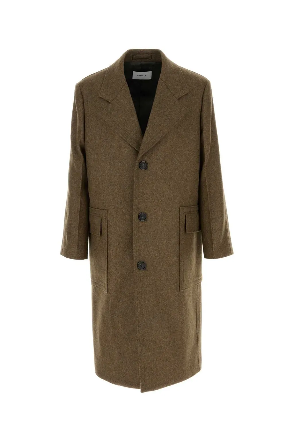 Ferragamo Single-Breasted Military Coat