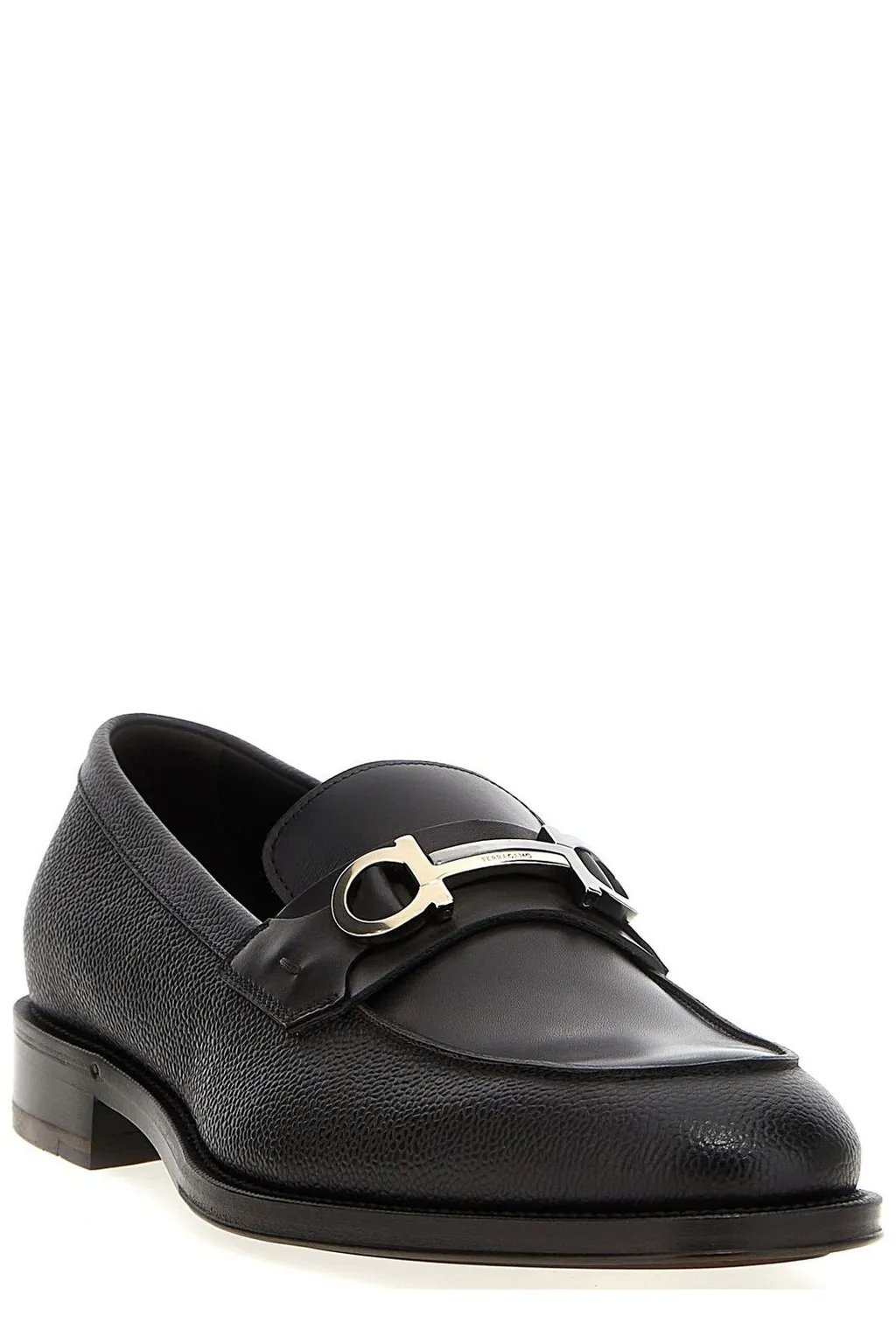 Ferragamo Gancini Ornament Moccasin Shoes