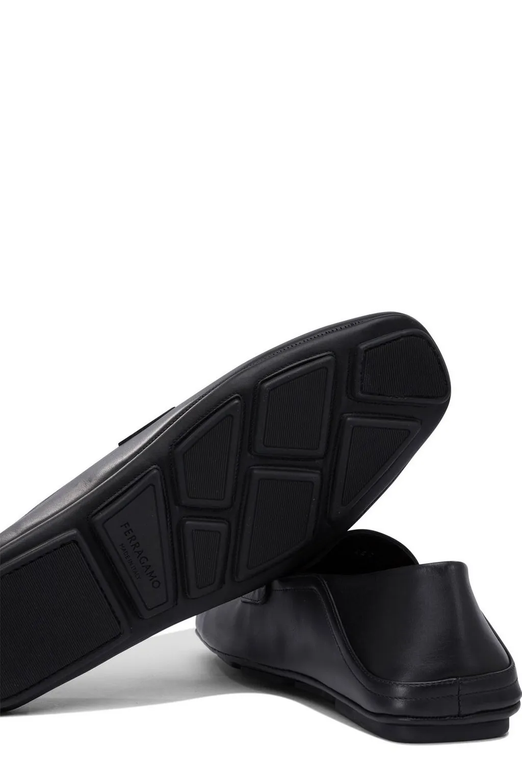 Ferragamo Gancini-Plaque Hybrid Driver Loafers