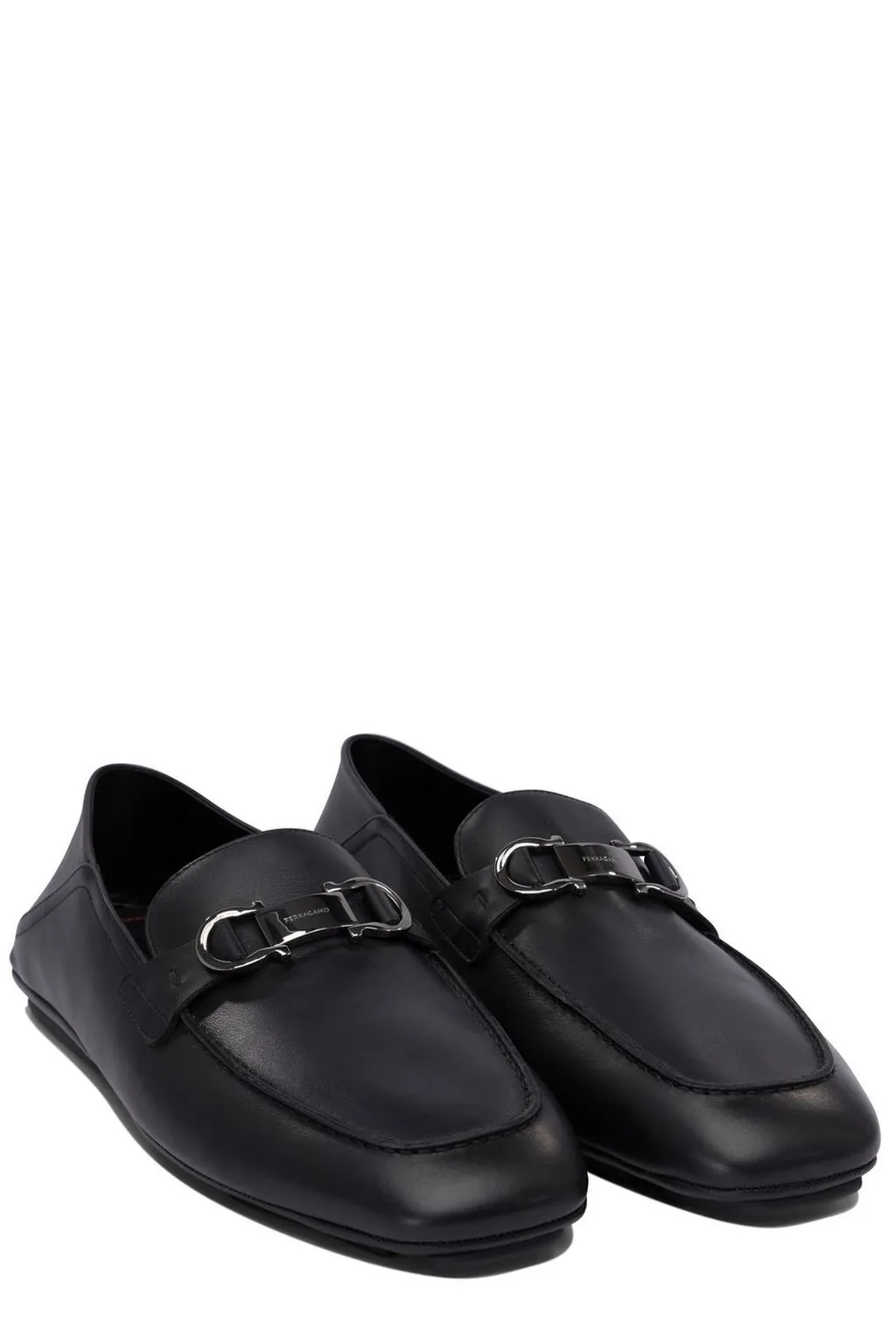 Ferragamo Gancini-Plaque Hybrid Driver Loafers