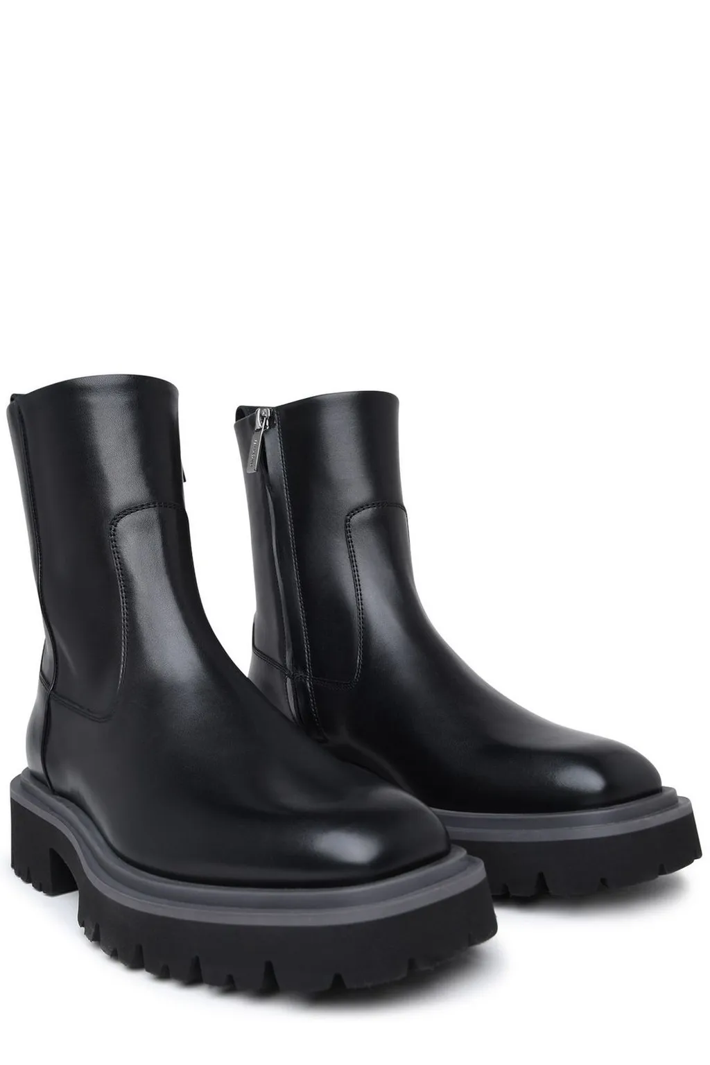 Ferragamo Round-Toe Ankle Boots
