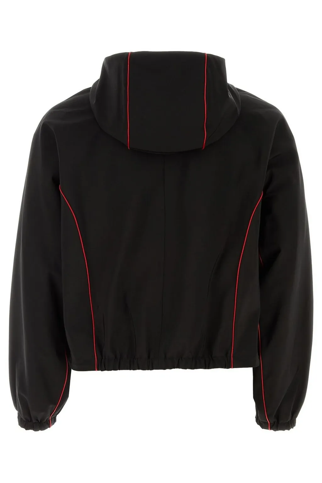 Ferragamo Contrast-Piping Hooded Drawstring Jacket