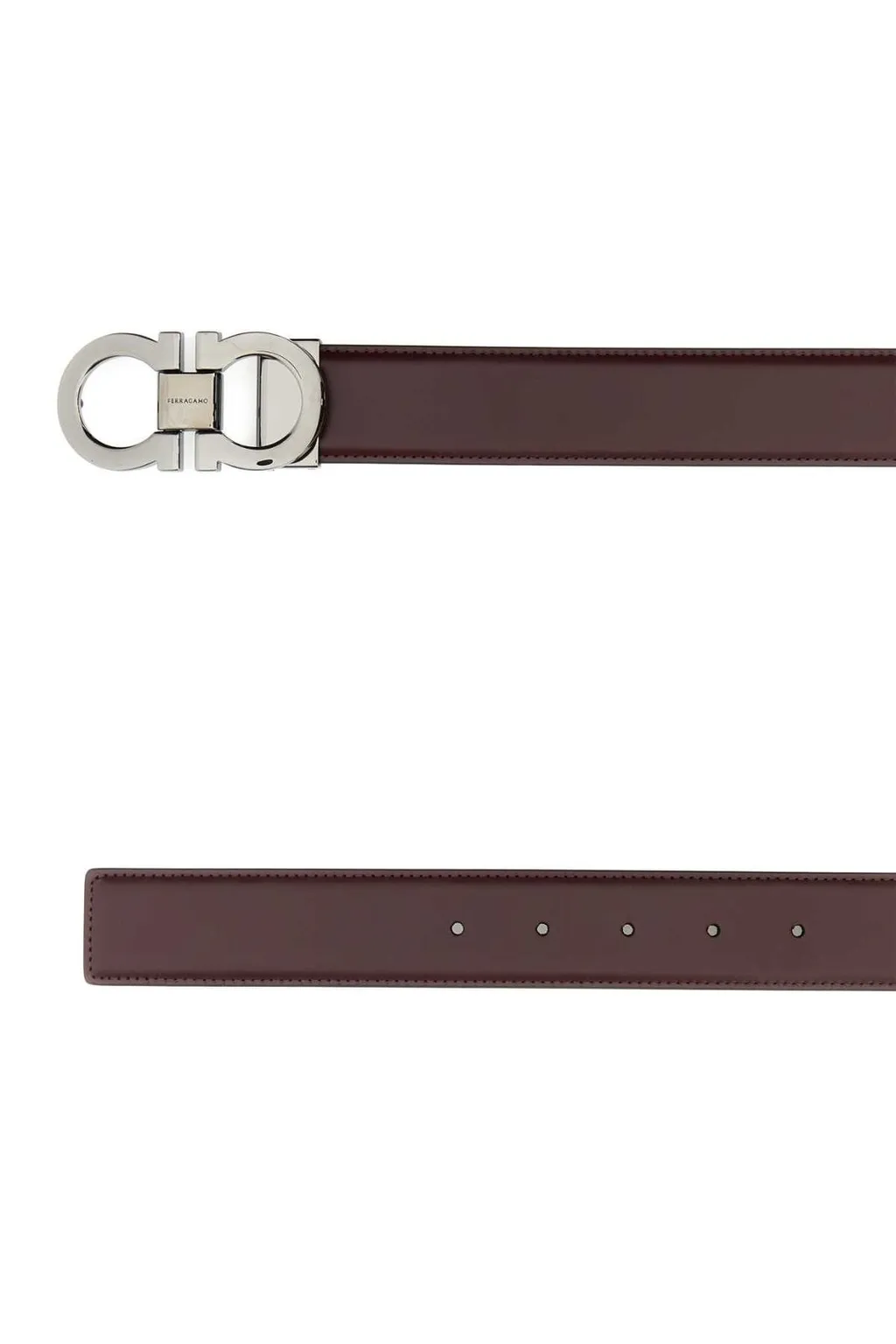 Ferragamo Gancini Buckled Reversible Belt