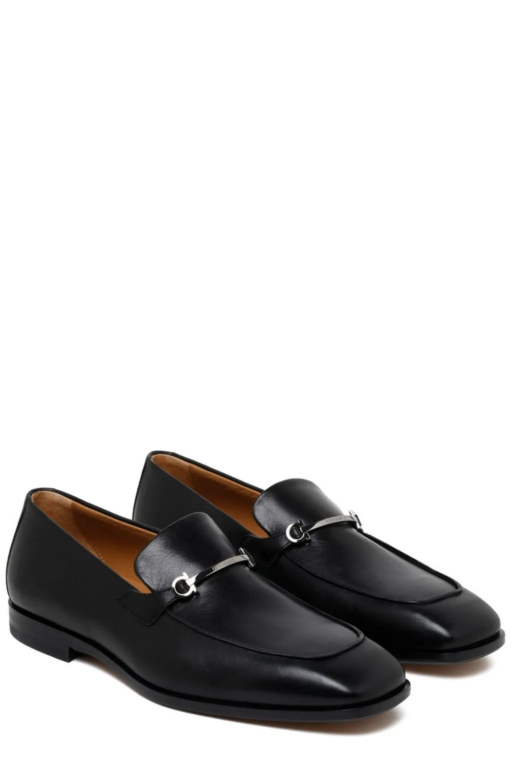 Ferragamo Gancini-Plaque Slip-On Loafers