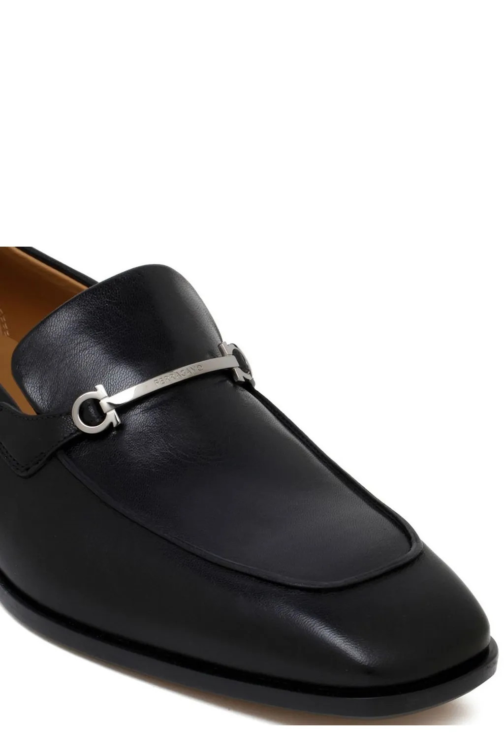 Ferragamo Gancini-Plaque Slip-On Loafers