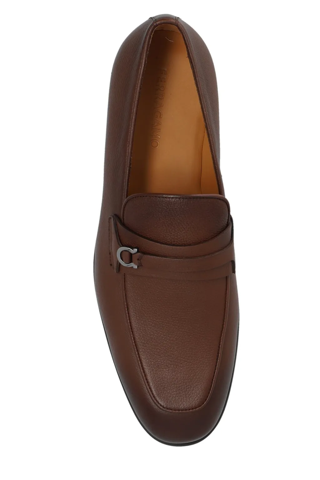 Ferragamo Gancini-Buckle Slip-On Loafers