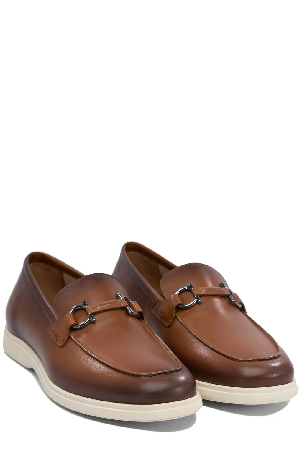 Ferragamo Cosimo Gancini Plaque Loafers