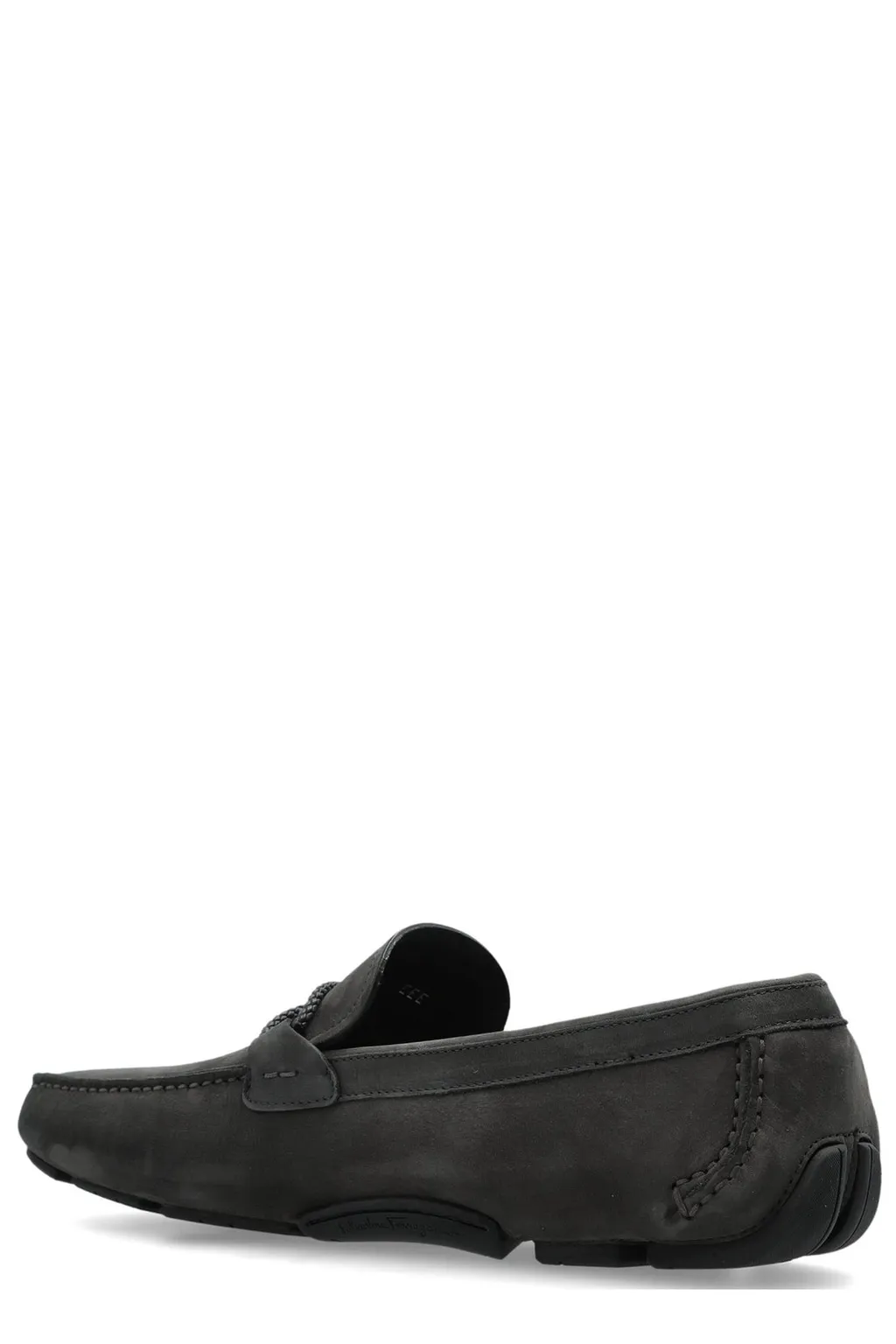 Ferragamo Gancini Ornament Driver Shoes