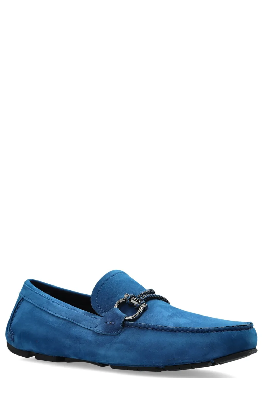 Ferragamo Gancini Ornament Driver Shoes