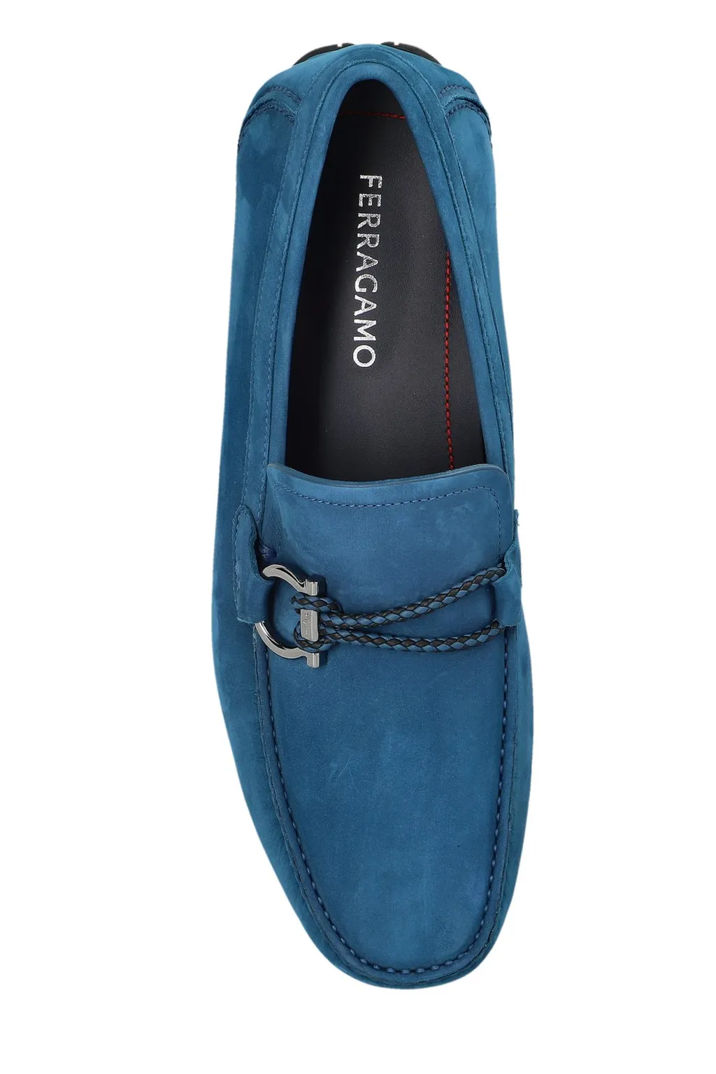 Ferragamo Gancini Ornament Driver Shoes
