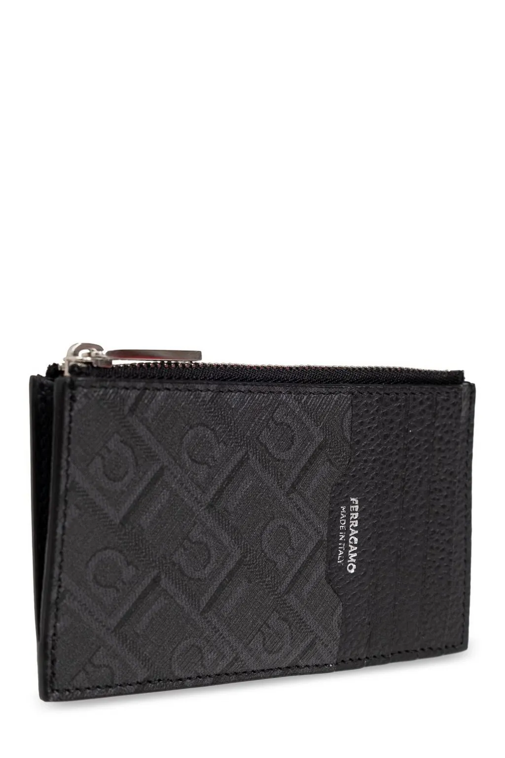 Ferragamo Monogram Pattern Zipped Wallet