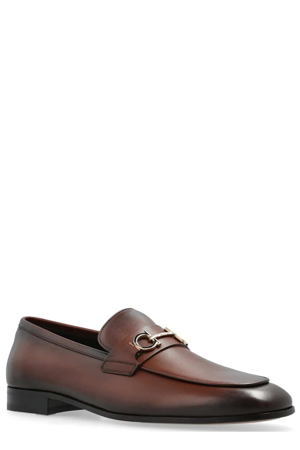 Ferragamo Gancini Ornament Moccasin Loafers