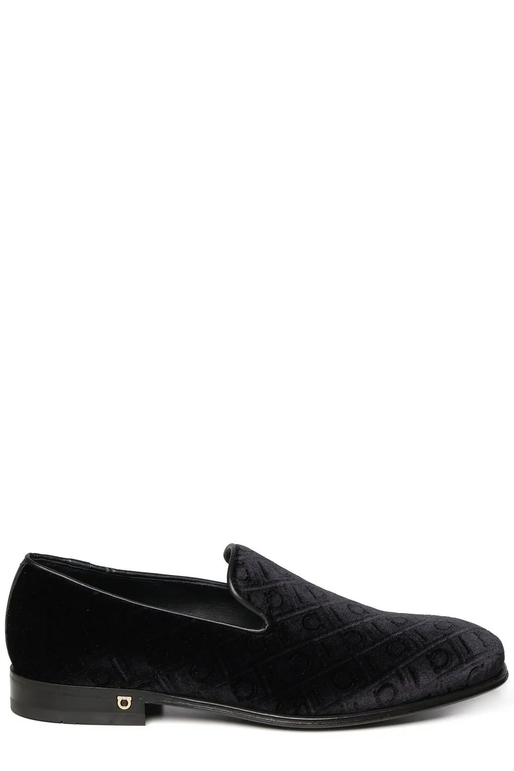 Ferragamo Logo Jacquard Round Toe Loafers