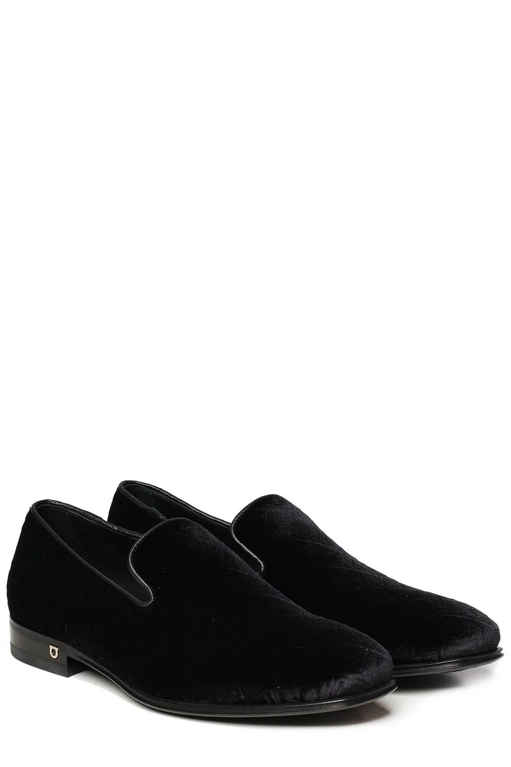 Ferragamo Logo Jacquard Round Toe Loafers