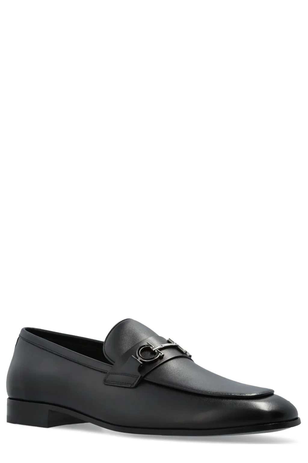 Ferragamo Gancini Ornament Moccasin Loafers