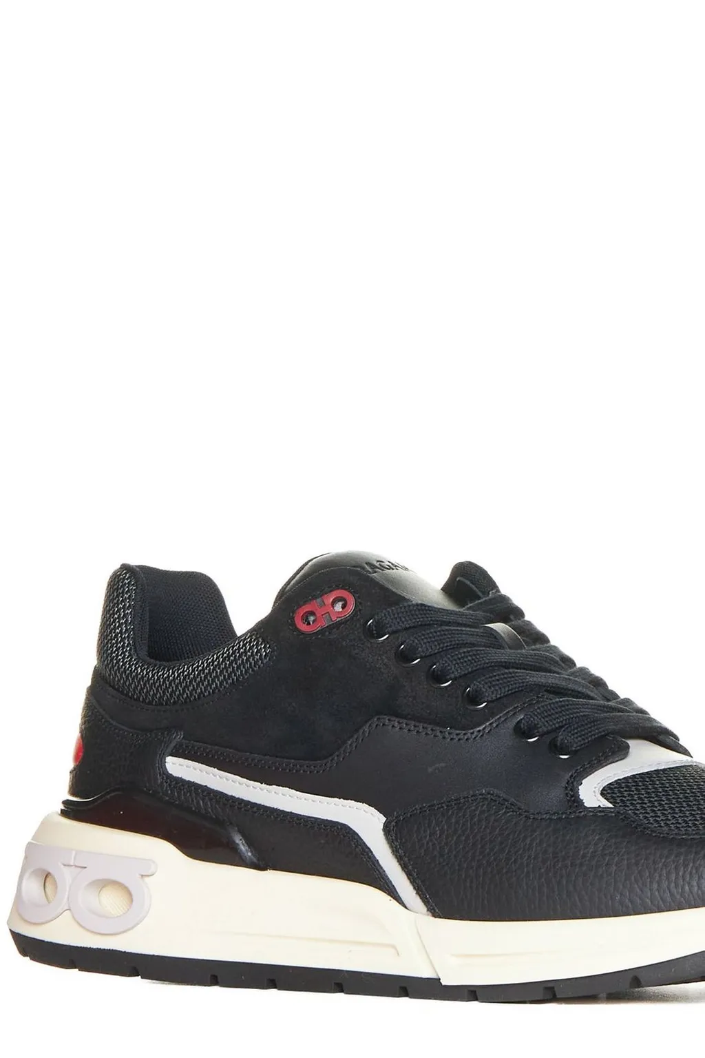 Ferragamo Gancini Eyelet Low Cut Sneakers