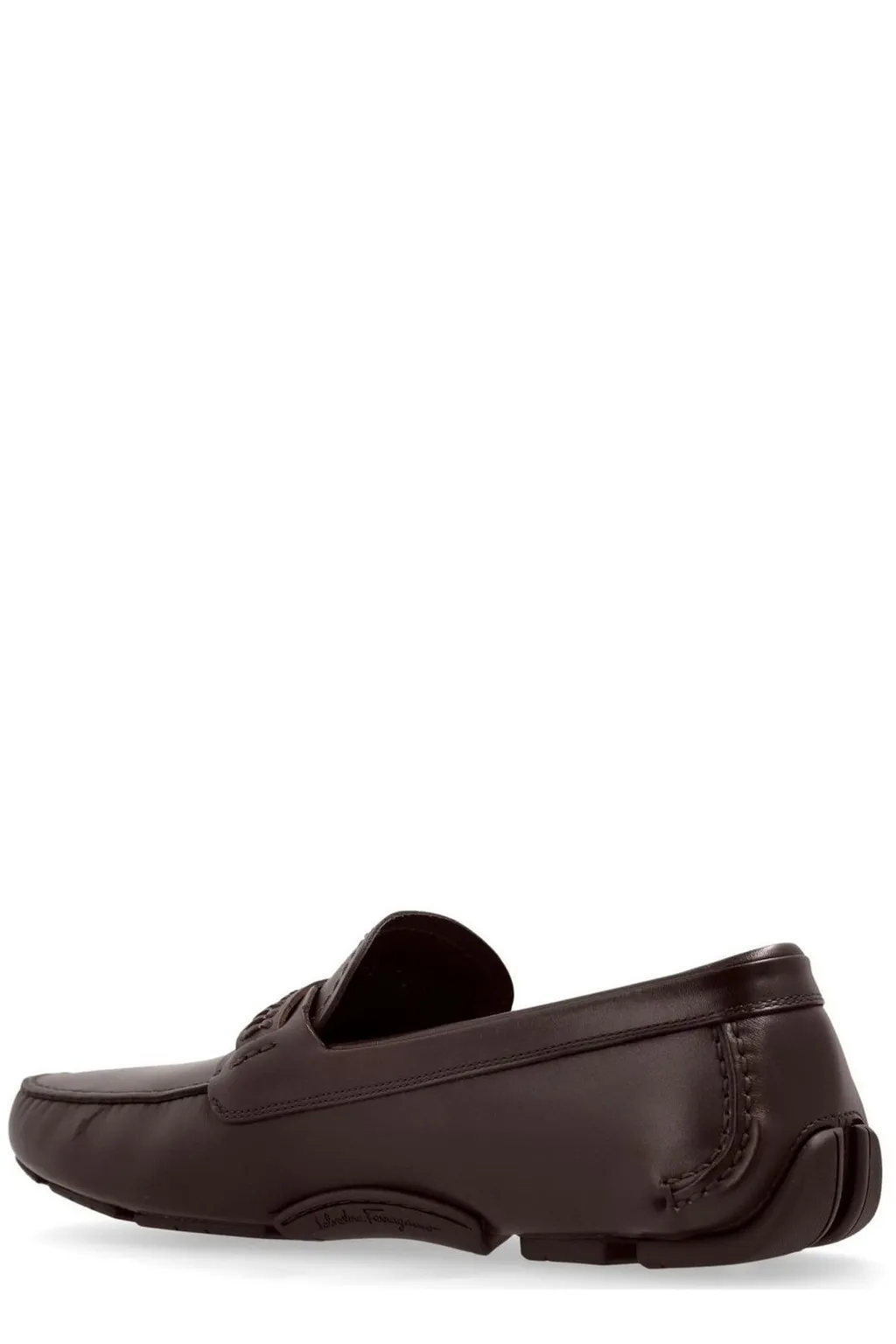 Ferragamo Logo-Engraved Slip-On Loafers