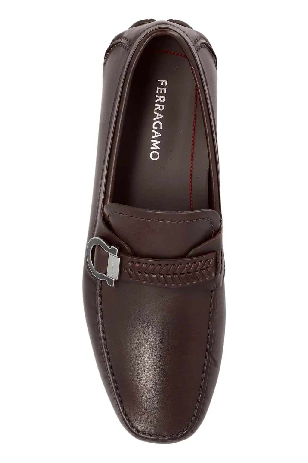 Ferragamo Logo-Engraved Slip-On Loafers