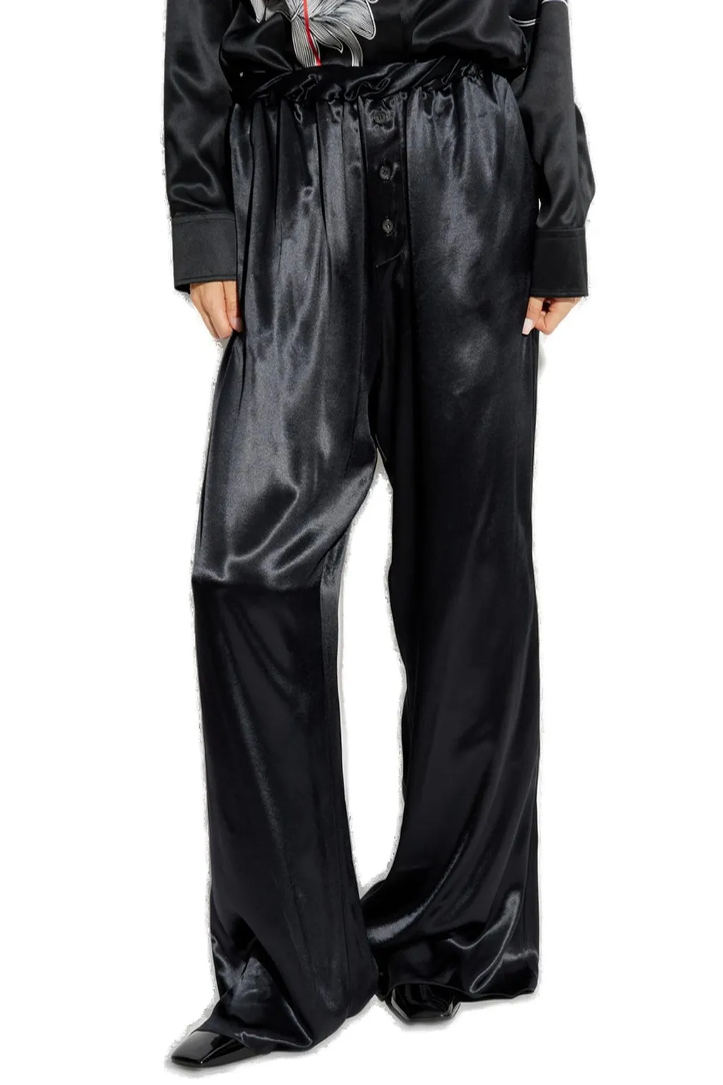 Ferragamo Satin Pajama Trousers