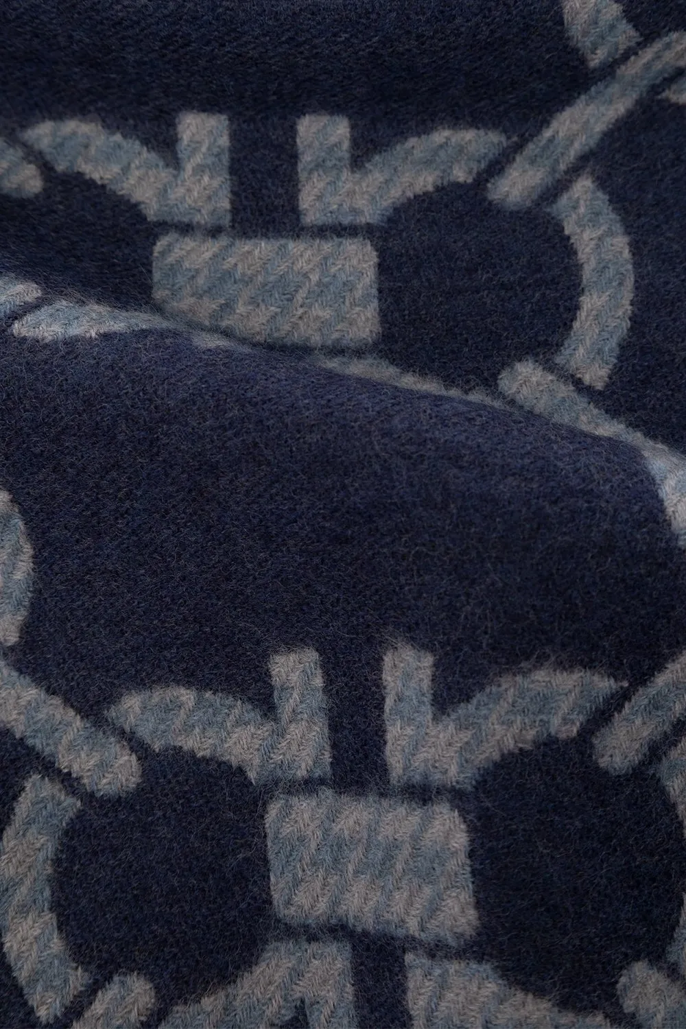 Ferragamo All-Over Gancini Motif Knitted Scarf