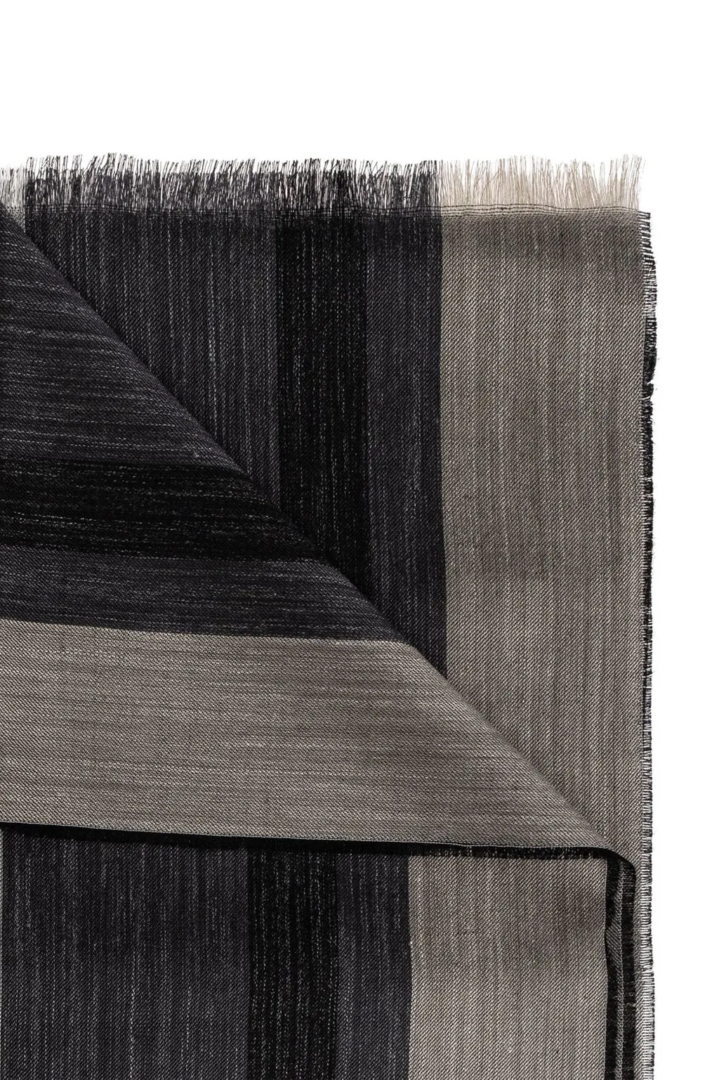 Ferragamo Striped Fringed-Edge Scarf