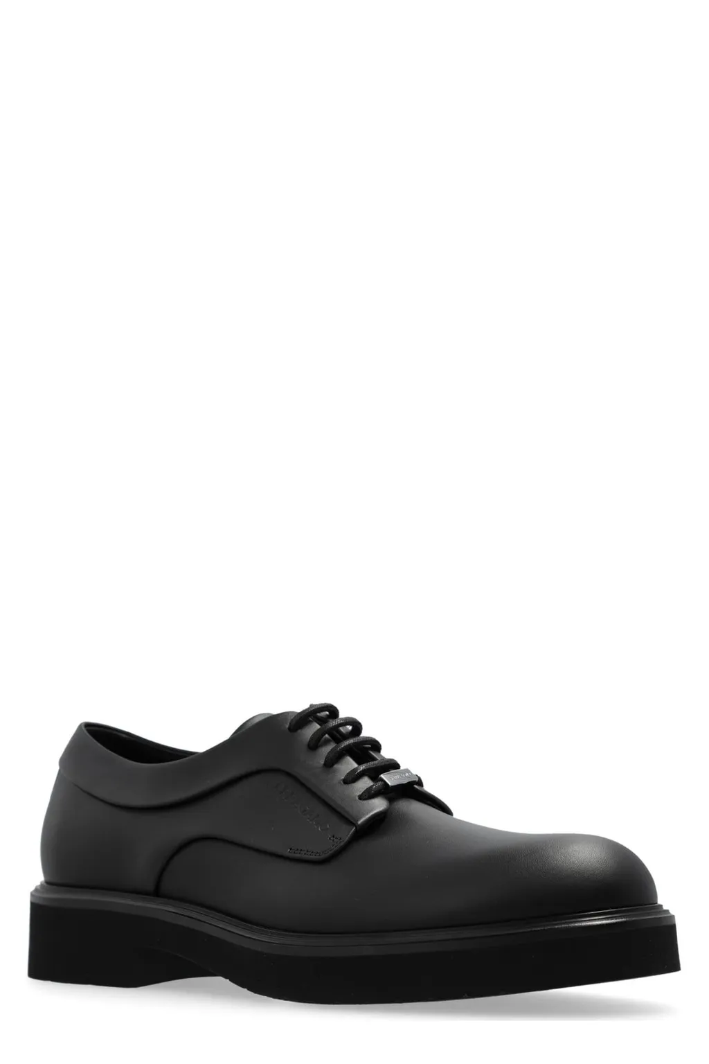 Ferragamo Logo-Embossed Lace-Up Derby Shoes