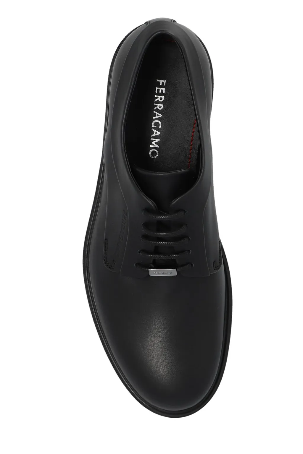 Ferragamo Logo-Embossed Lace-Up Derby Shoes