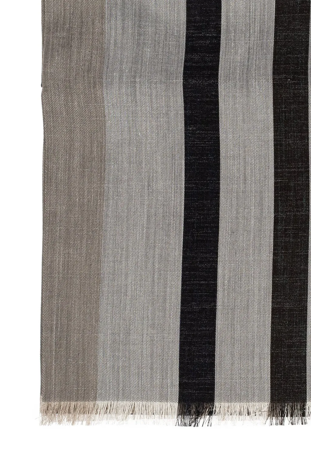Ferragamo Striped Fringed-Edge Scarf