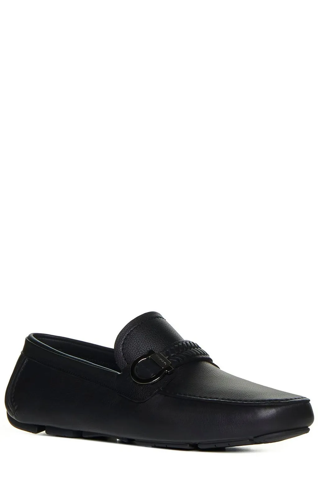 Ferragamo Logo-Engraved Slip-On Loafers