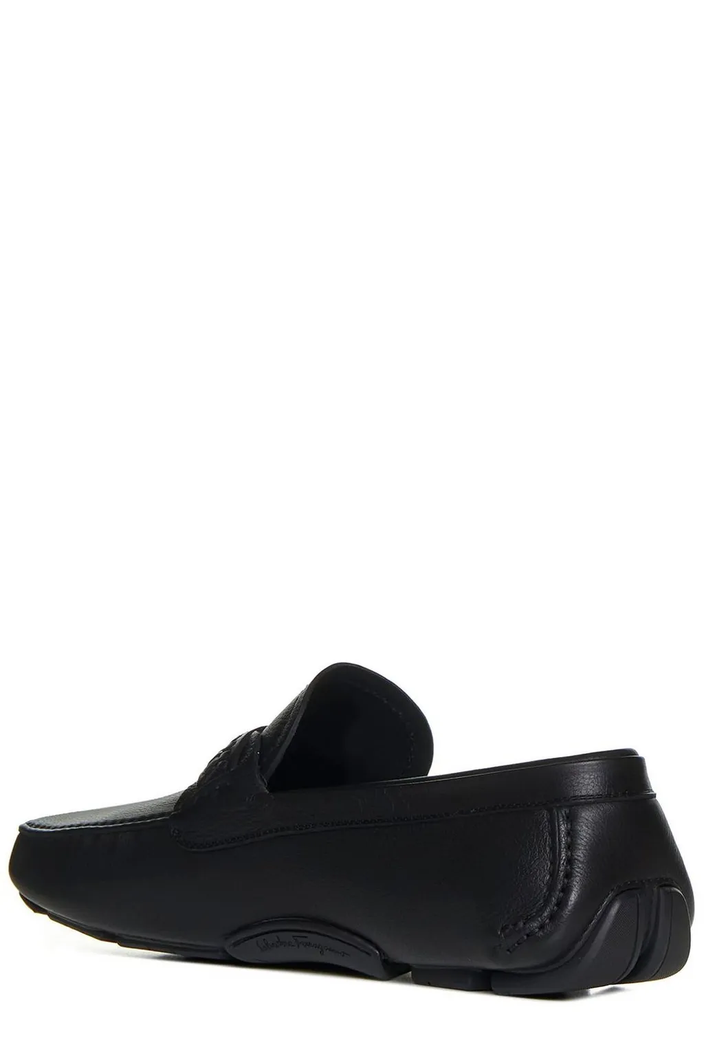 Ferragamo Logo-Engraved Slip-On Loafers