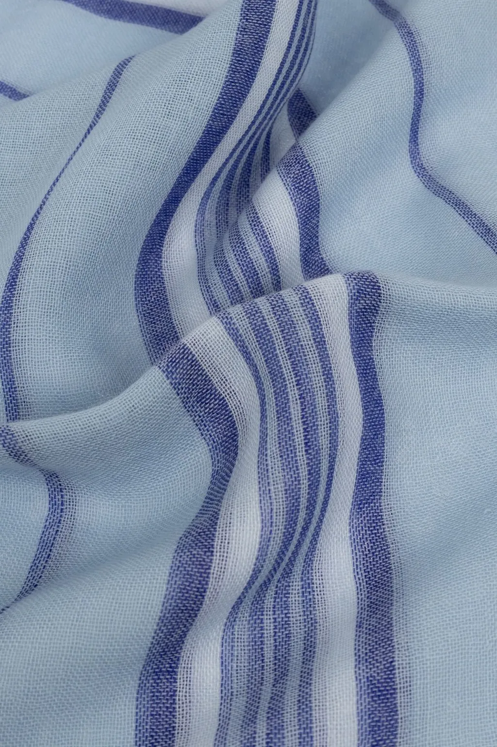 Ferragamo Logo Embroidered Striped Frayed Scarf