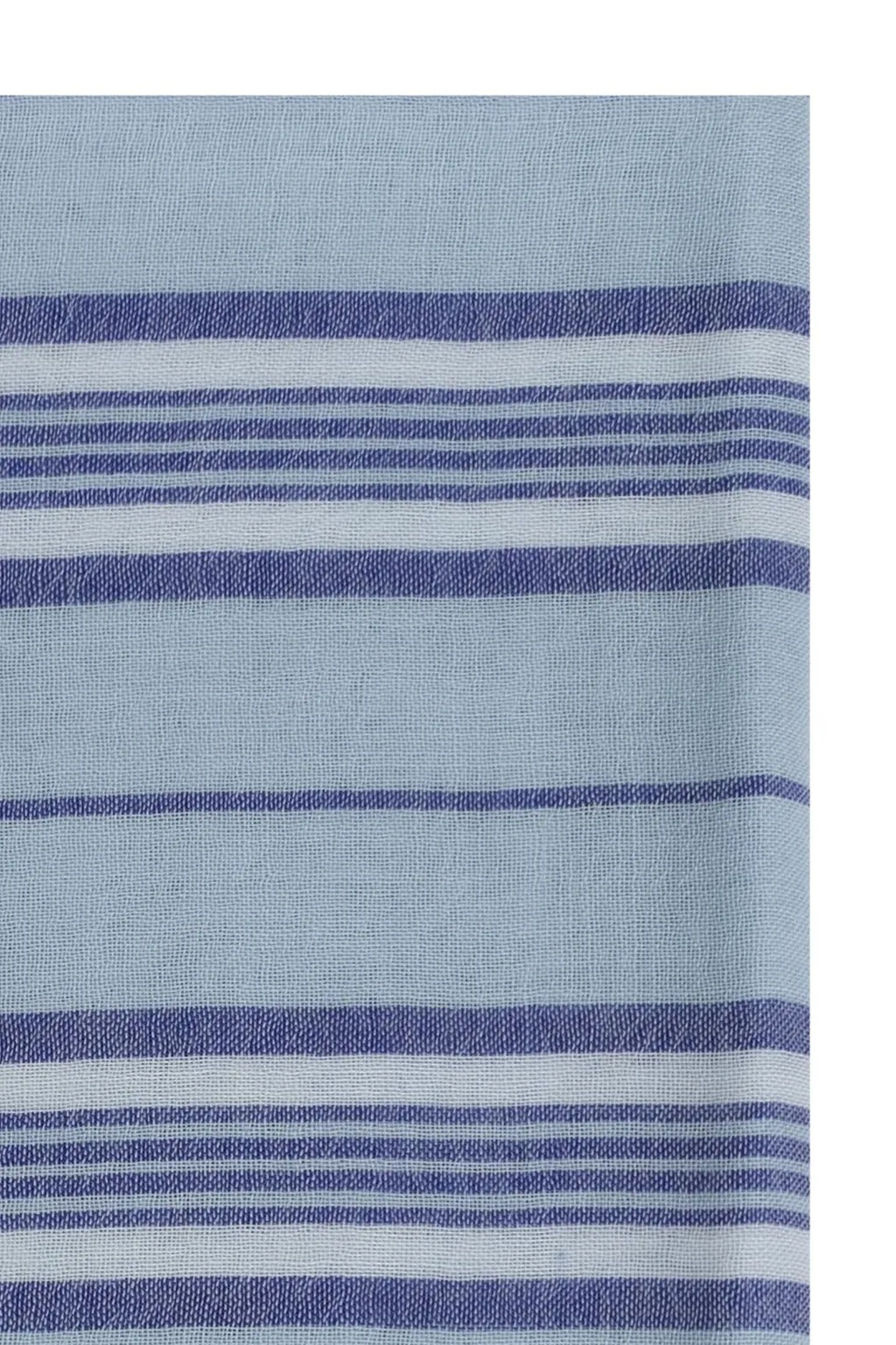 Ferragamo Logo Embroidered Striped Frayed Scarf