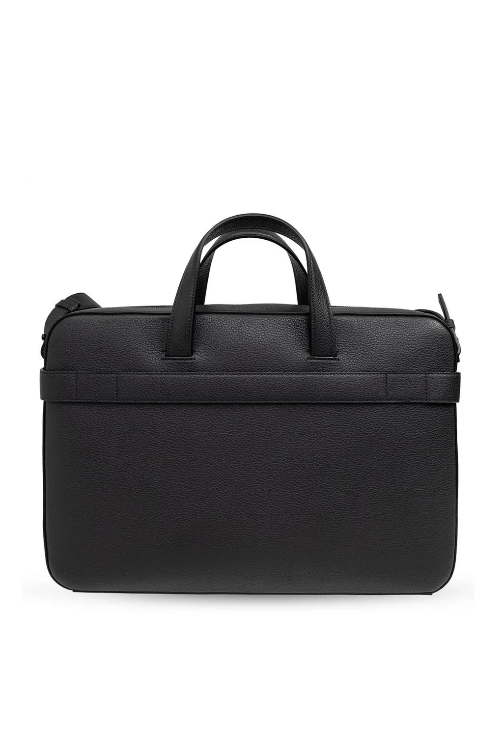 Ferragamo Gancini-Buckle Zipped Briefcase