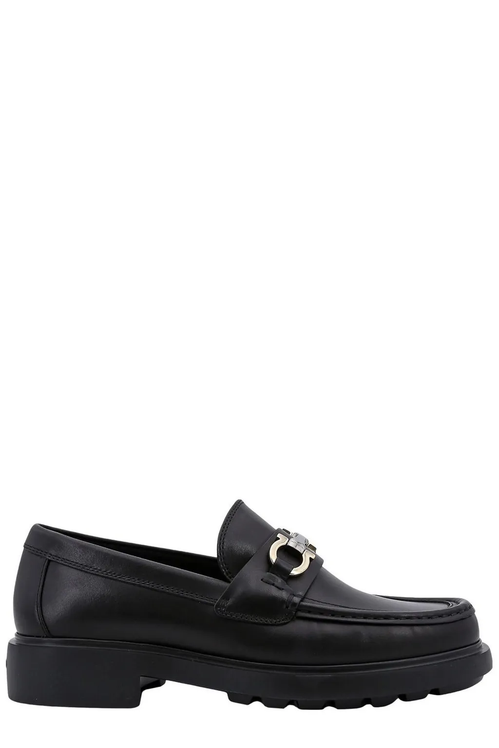 Ferragamo Gancini-Plaque Slip-On Loafers