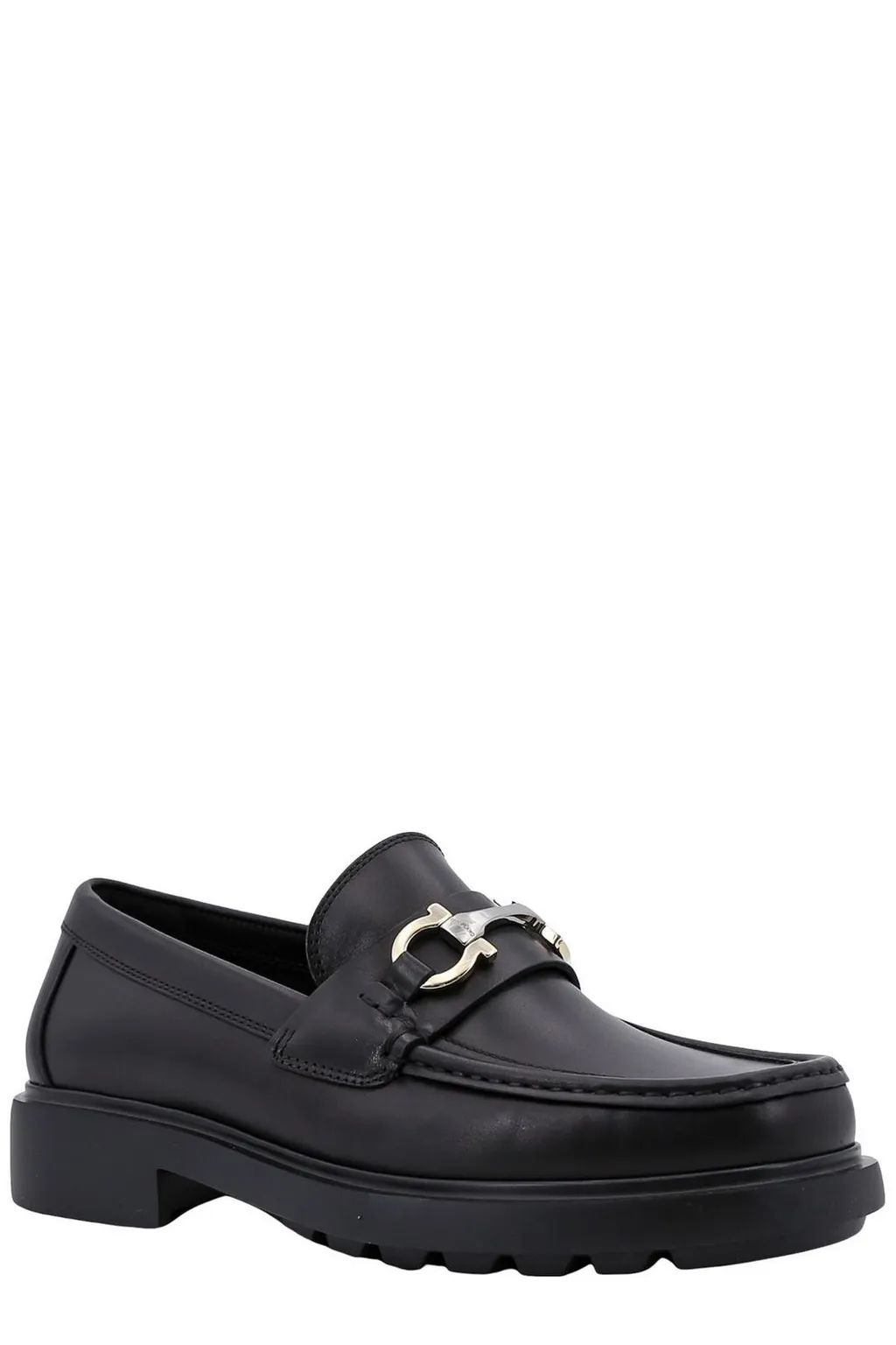 Ferragamo Gancini-Plaque Slip-On Loafers