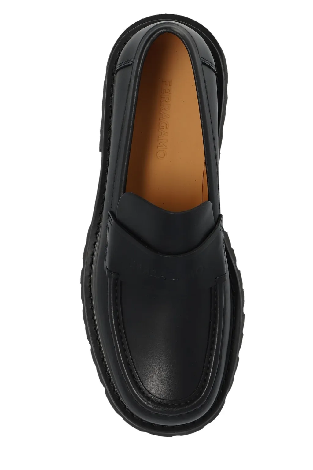 Ferragamo Logo-Embossed Slip-On Chunky Loafers