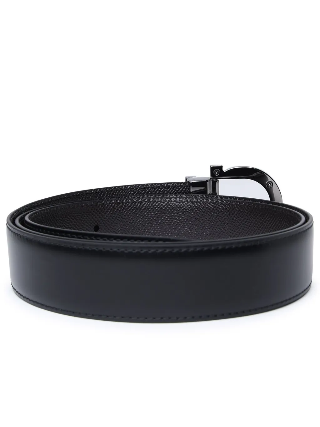 Ferragamo Gancini Buckled Reversible Belt