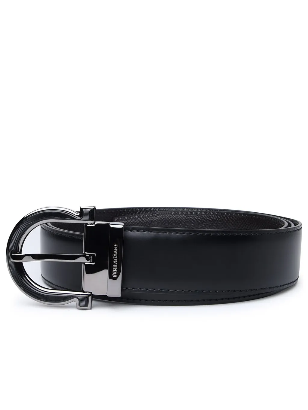 Ferragamo Gancini Buckled Reversible Belt