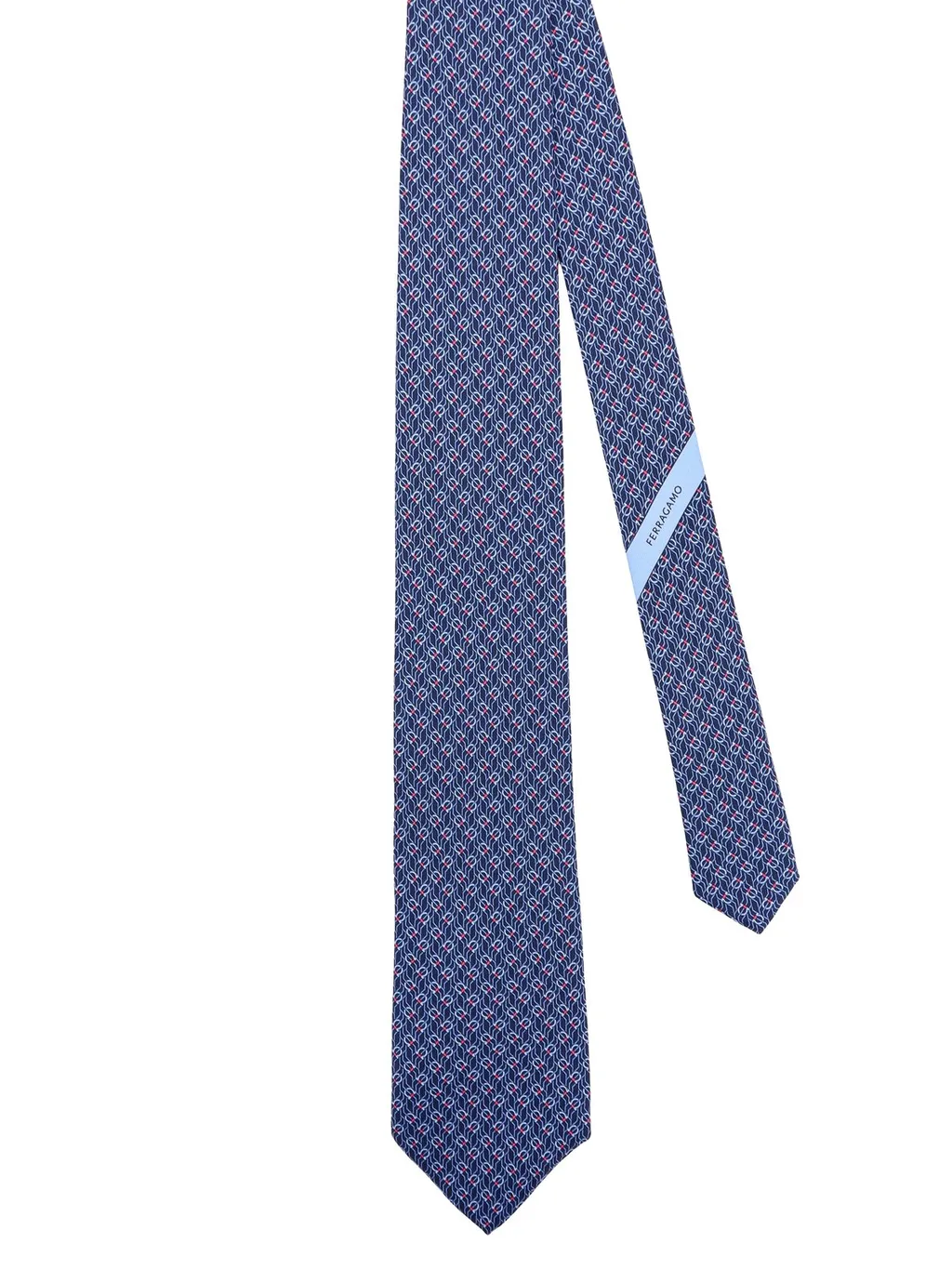 Ferragamo Tetris-Printed Pointed-Tip Tie