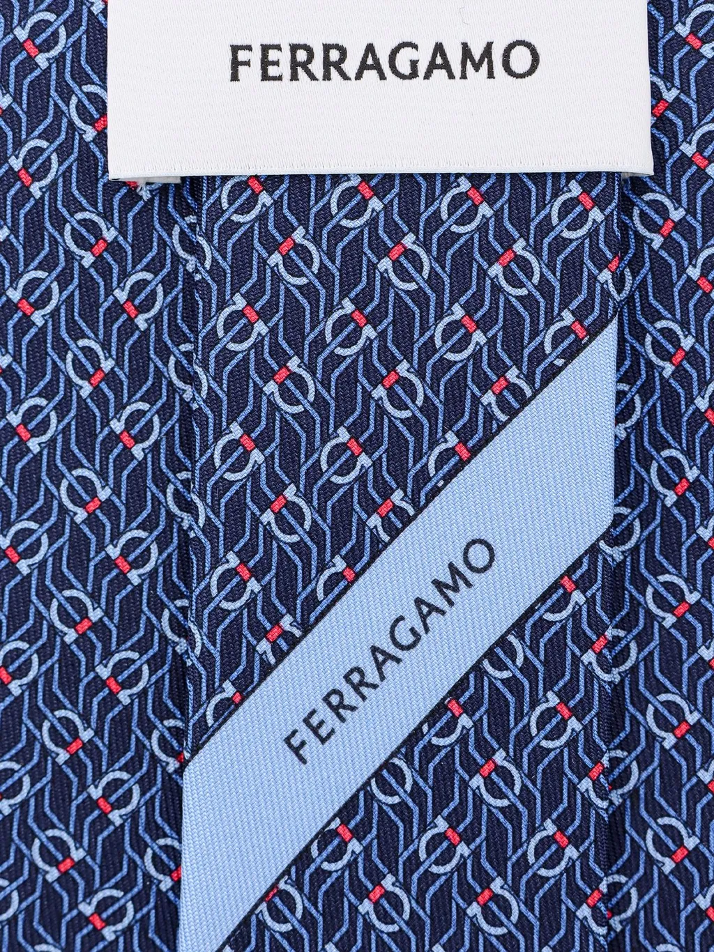 Ferragamo Tetris-Printed Pointed-Tip Tie